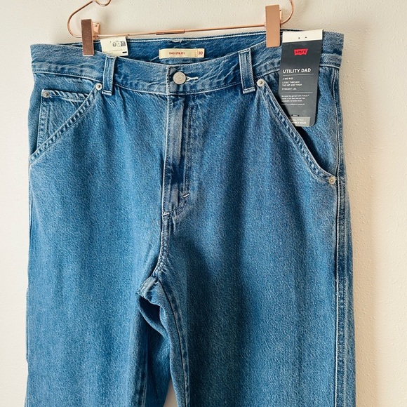 New Levi's Dad Utility Pants Jeans Denim Straight Leg Baggy - Picture 14 of 15